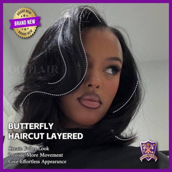 Human Hair Lace Front Wig Glueless 12 Inch Yaki Straight 180% Density main image 5